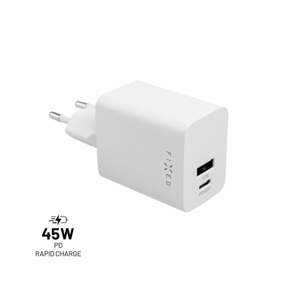 FIXED mini nabíječka 45W FIXC45M-CU-WH