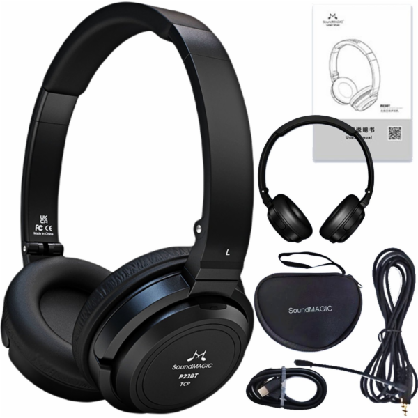 Soundmagic SoundMagic P23BT Černá sluchátka -Bluetooth uc...