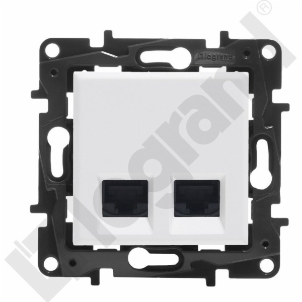 Legrand Niloe Step Dvojitá zásuvka 2xRJ45 kat. 5e UTP bíl...