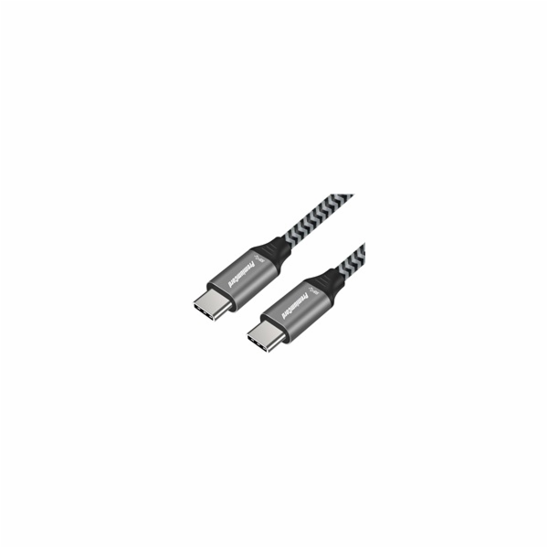 PREMIUMCORD Kabel USB 3.2 Gen 1 USB-C (M/M), bavlněný opl...