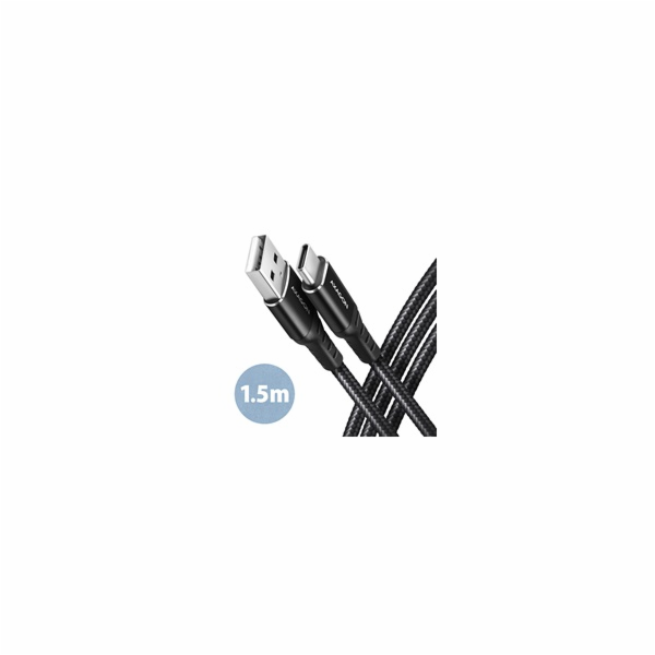 AXAGON BUCM-AM15AB, HQ kabel USB-C <-> USB-A, 1.5m, USB 2...