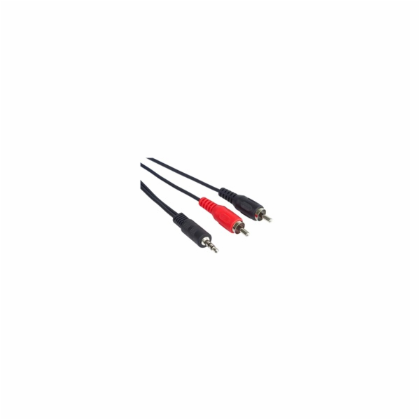 PremiumCord kabel Jack 3.5mm - 2xCINCH, M/M, 1,5m