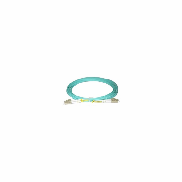 Duplexní patch kabel MM 50/125, OM3, LC-LC, LS0H, 0,5m