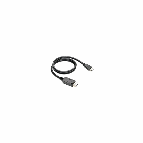 C-TECH kabel DisplayPort/HDMI, 2m, černý