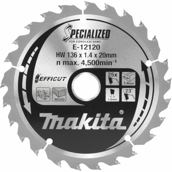 Makita E-12120  EFFICUT Saw Blade 136x20x25Z