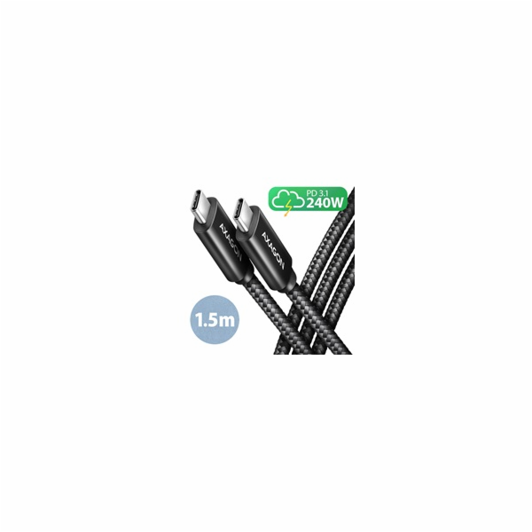 AXAGON BUCM2-CM15AB, CHARGE kabel USB-C <-> USB-C, 1.5m, ...