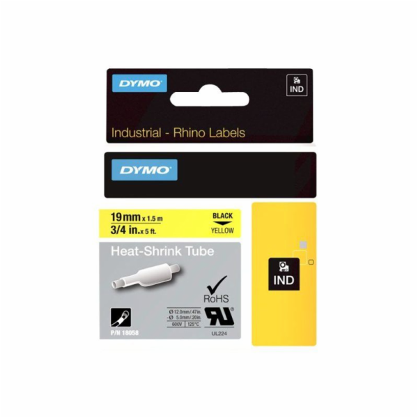 Dymo Rhino IND ORIGINAL smršťovací bužírka 19 mm x 1,5 m,...