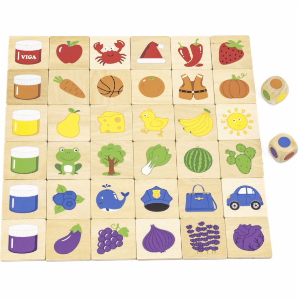 Dřevěné puzzle Barvy Viga