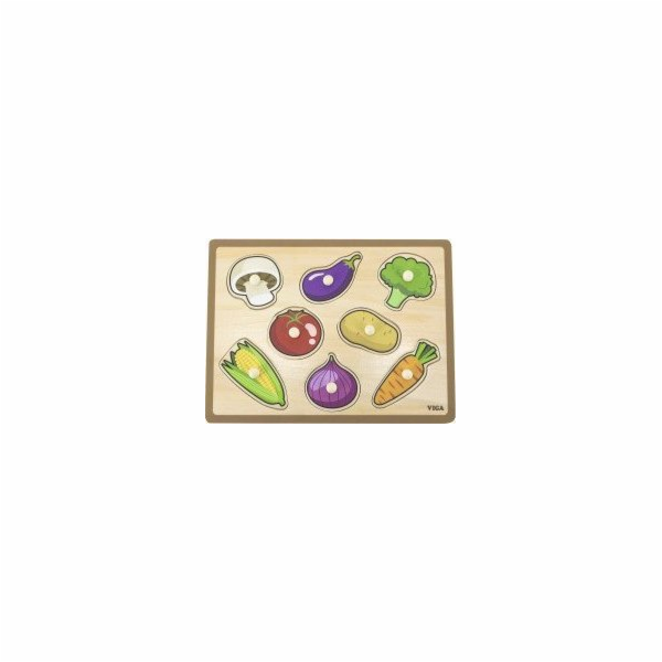 Dřevěné vkládací puzzle zelenina Viga