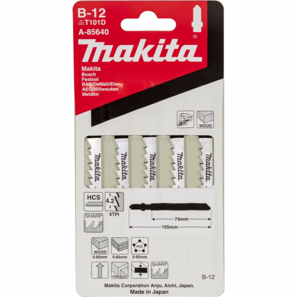 Makita A-85640  Jigsaw Blade   B-12