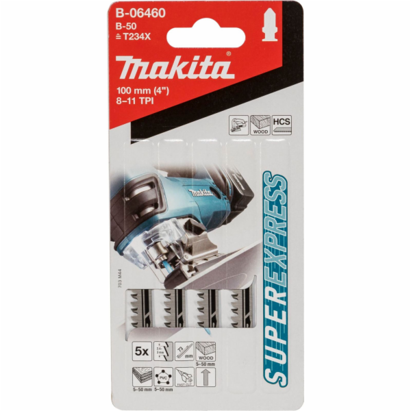 Makita B-06460 Jigsaw Blade   B-50 Wood 5pcs