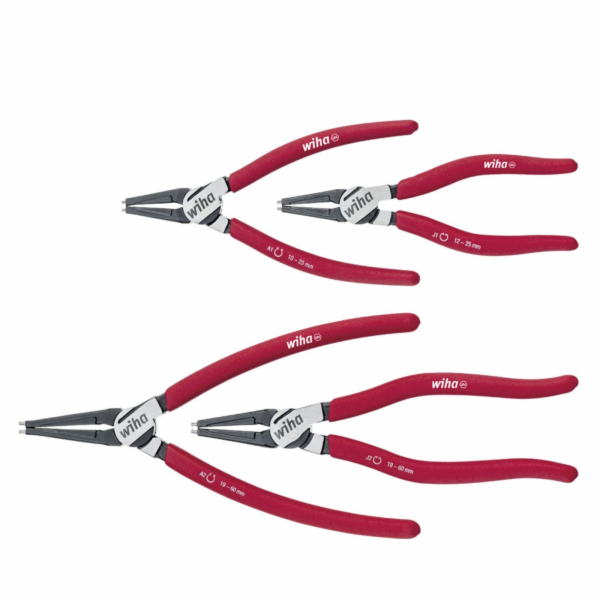 Wiha Sicherungsringzangen-Set Classic, mit MagicTips (rot...