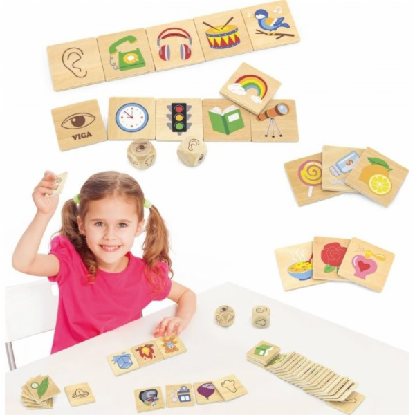 Dřevěné puzzle Smysly Viga