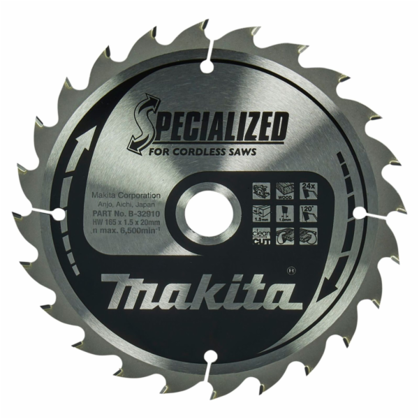 Makita B-32910 SPECIALIZED Pilový kotouč 165x20x24
