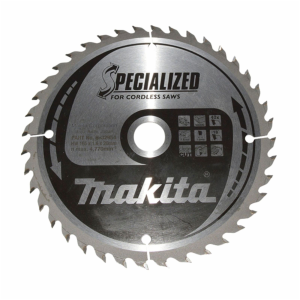 Makita B-32954 SPECIALIZED Saw Blade 165x20x40Z