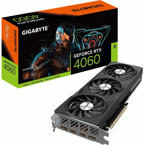 GIGABYTE VGA NVIDIA GeForce RTX 4060 GAMING OC 8G, 8G GDD...