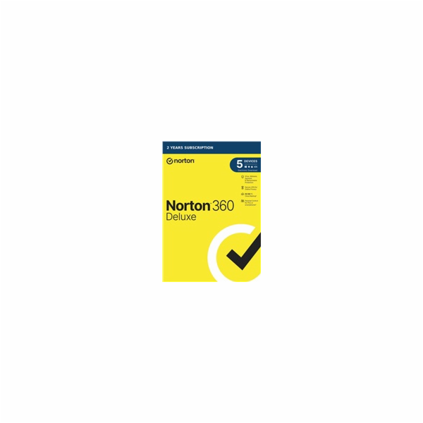 NORTON 360 DELUXE 50GB +VPN 1 uživatel pro 5 zařízení na ...