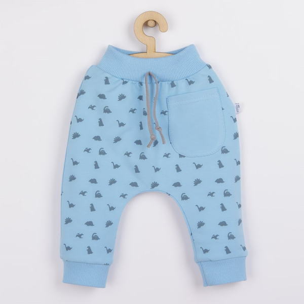 Kojenecké tepláčky Koala Dinosaur modrá Vel.62 (3-6m)