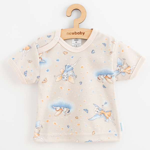Kojenecké bavlněné tričko s krátkým rukávem New Baby Víla...