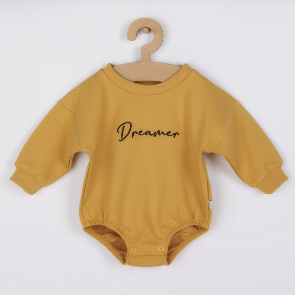 Kojenecké teplákové body baggy Koala Dreamer hořčicová Ve...