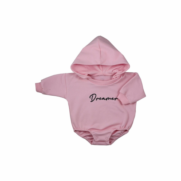 Kojenecké teplákové body baggy s kapucí Koala Dreamer růž...