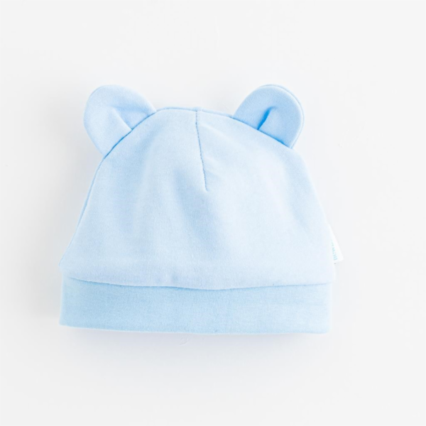 Kojenecká bavlněná čepička New Baby Kids modrá Vel.62 (3-6m)
