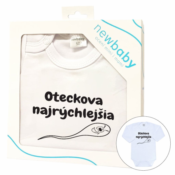 Body s potiskem New Baby Oteckova najrýchlejšia - darčeko...