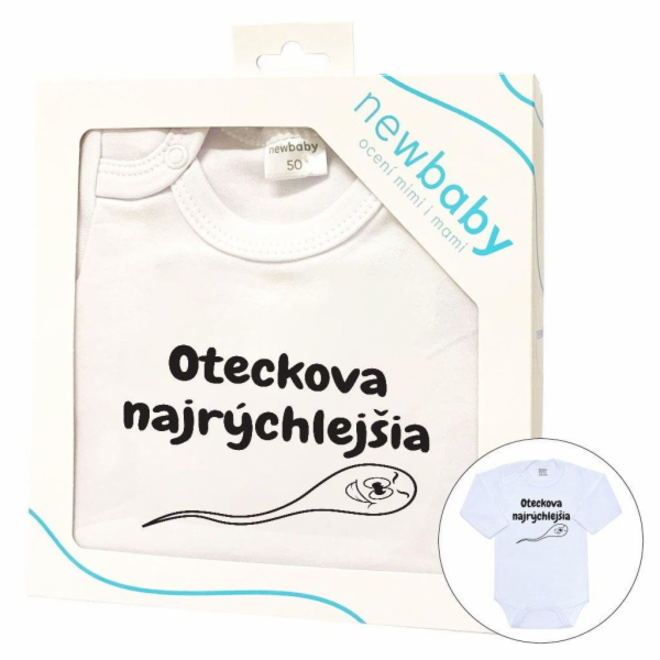 Body s potiskem New Baby Oteckova najrýchlejšia - darčeko...