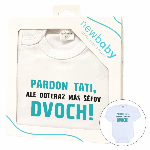 Body s potiskem New Baby Pardon tati,... máš šéfov dvoch!...