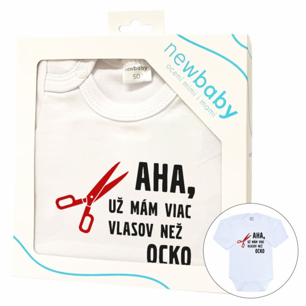 Body s potiskem New Baby Viac vlasov než ocko - darčekové...