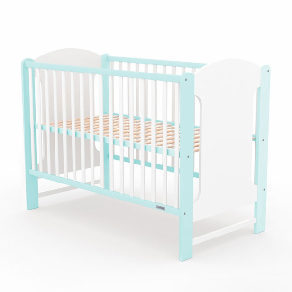 Dětská postýlka New Baby ELSA bílo-mátová