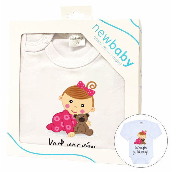 Body s potiskem New Baby Keď nespím ja, tak ani vy - darč...