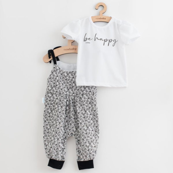2-dílná letní dívčí souprava New Baby Be Happy Vel.56 (0-3m)