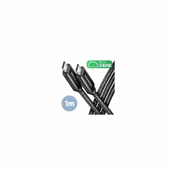 AXAGON BUCM2-CM10AB, CHARGE kabel USB-C <-> USB-C, 1m, Hi...
