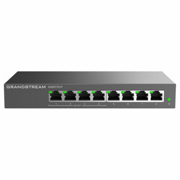 Grandstream GWN7701P Unmanaged Network Switch 8 portů / 4...