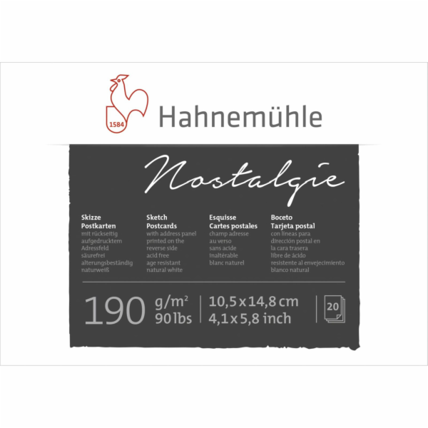 Hahnemühle Sketchbook Nostalgie A 6 20 Sheets 190 g