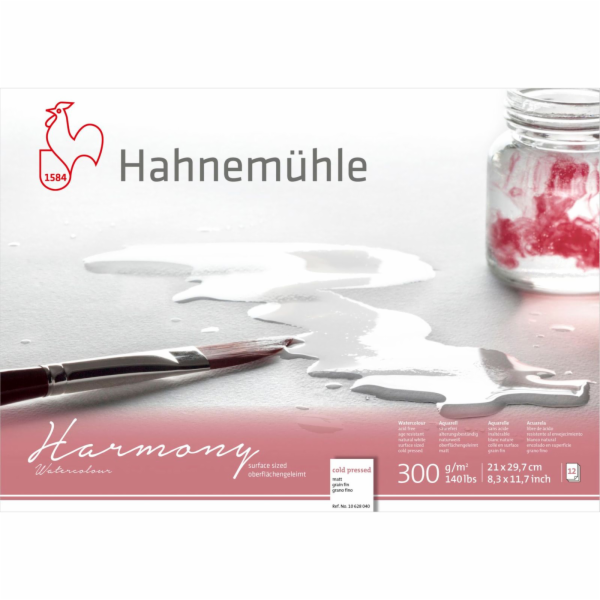 Hahnemühle Harmony Watercolour cold pressed 12 Sheets 300...
