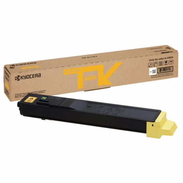 Kyocera toner TK-8115Y žlutý na 6 000 A4 (při 5% pokrytí)...