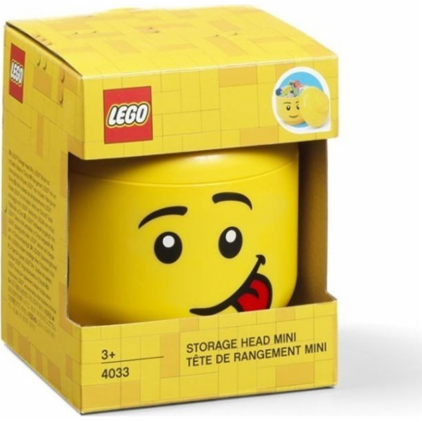 LEGO úložná hlava "Silly", mini, úložný box"