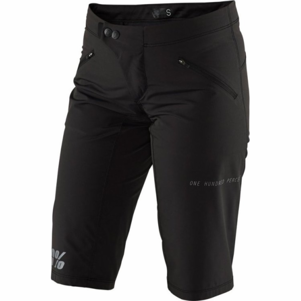 100% Szorty damskie 100% RIDECAMP Womens Shorts black roz...