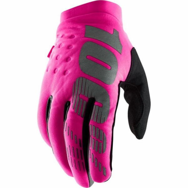 100% rukavice 100% Brszner Dámské rukavice Neon Pink Blac...