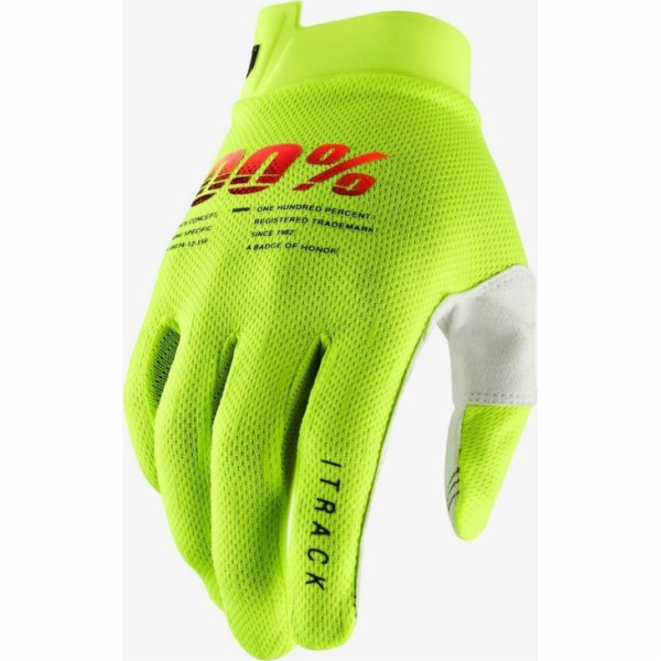 100% rukavic 100% ITRACK GLOVE Fluo Yellow Velikost XXL (...