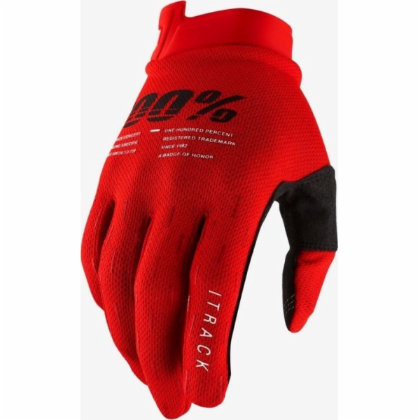 100% rukavice 100% ITRACK rukavice červená velikost Xxl (...