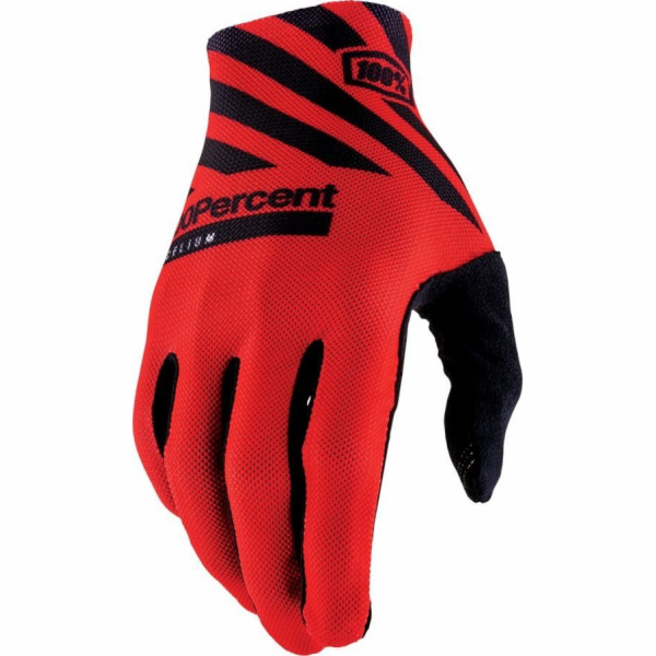 100% rukavic 100% celiových rukavic Racer Red - S (délka ...