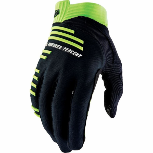 100% rukavice 100% rukavic R-Core Black Lime-M (délka ruk...