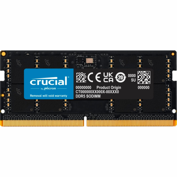 Crucial SO-DIMM 32 GB DDR5-5600  (schwarz, CT32G56C46S5)