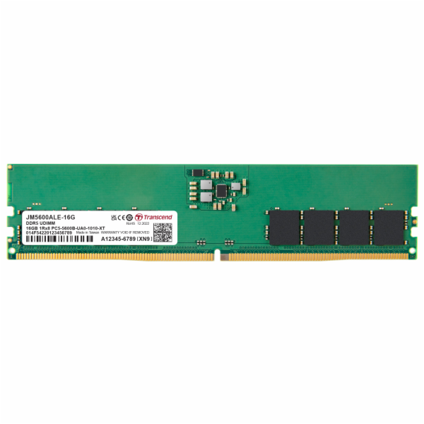 TRANSCEND DIMM DDR5 16GB 5600MT/s CL46 1.1V, U-DIMM JetRam