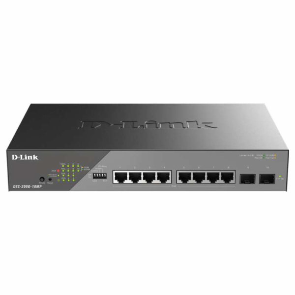 D-Link DSS-200G-10MP/E 10-Port Gigabit Ethernet PoE+ Surv...