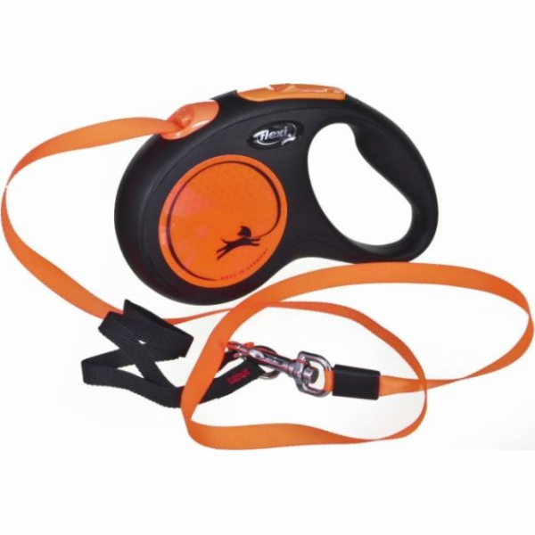 Flexi FLEXI Stahovací šňůrka NOVINKA NEON páska M 5m oran...