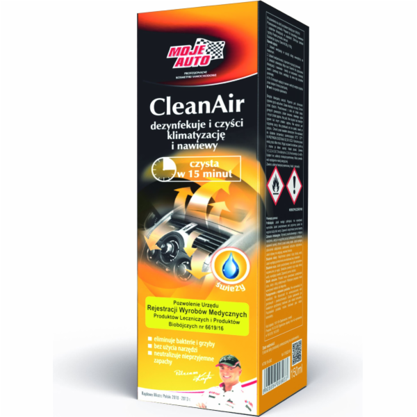 Čistič kondicionéru do auta Moje Auto, 150 ml